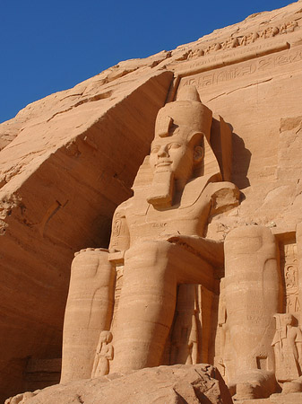 Foto Tempel mit Himmel - Abu Simbel