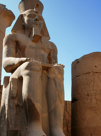 Foto Statuen am Luxor Tempel - Luxor