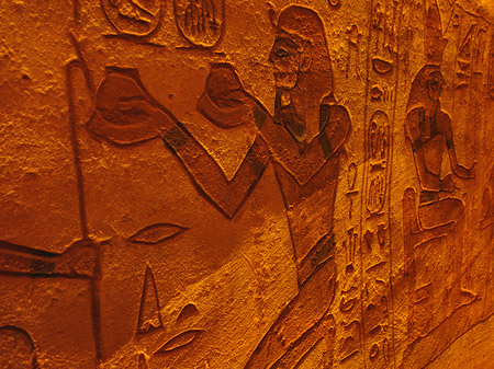 Foto Hieroglyphen - Abu Simbel