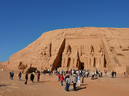 Fotos Tempel mit Himmel | Abu Simbel