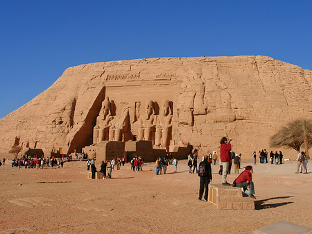 Fotos Tempel mit Himmel | Abu Simbel