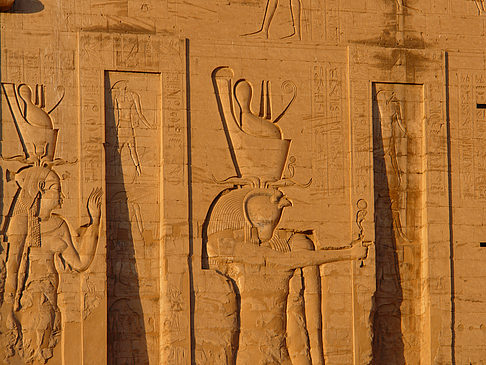 Foto Hieroglyphen - Edfu