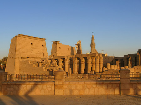 Luxor Tempel bei Sonnenuntergang