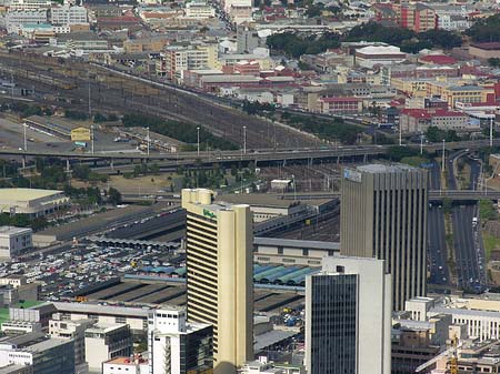 Vogelperspektiven über der Stadt